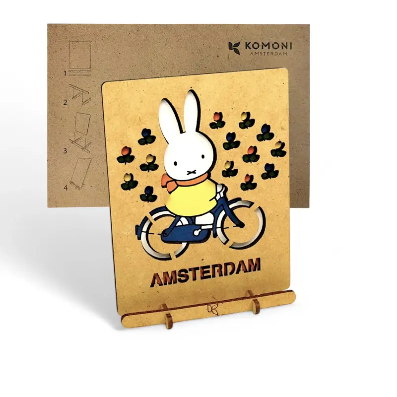 Miffy on the bicycle Amsterdam pop-up art