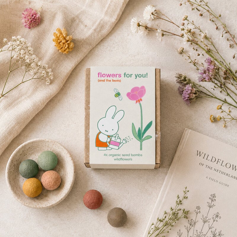 Miffy Geschenkbox Mini mit 4 Blumensamenbomben – Flowers For You
