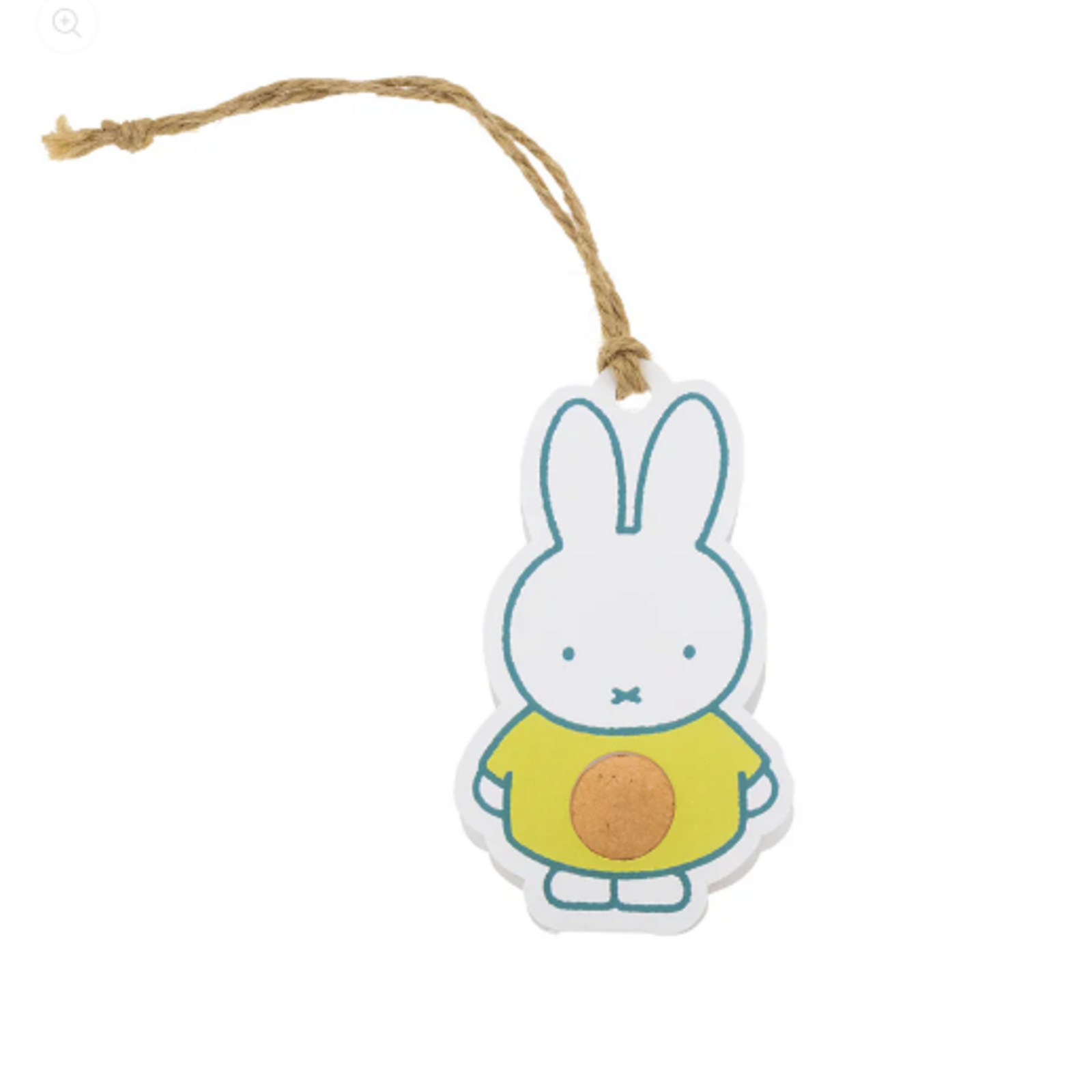 Miffy-Anhänger mit Blumensamenbombe und Karte – Schmetterlingsgarten für dich