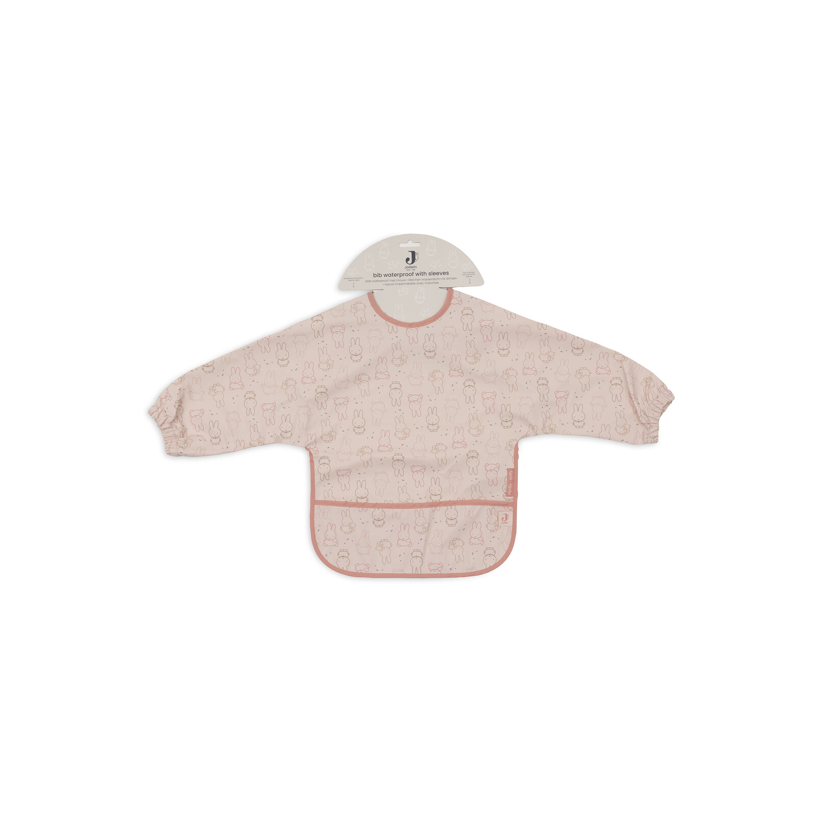 Waterproof Bib with Sleeve Moments Silk Rose