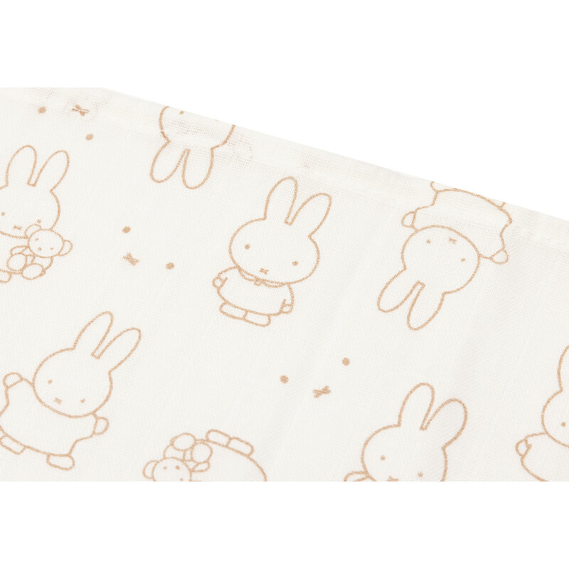 Hydrophiles Tuch, klein, 70x70cm, Miffy Moments, hellbraun (3 Stück)