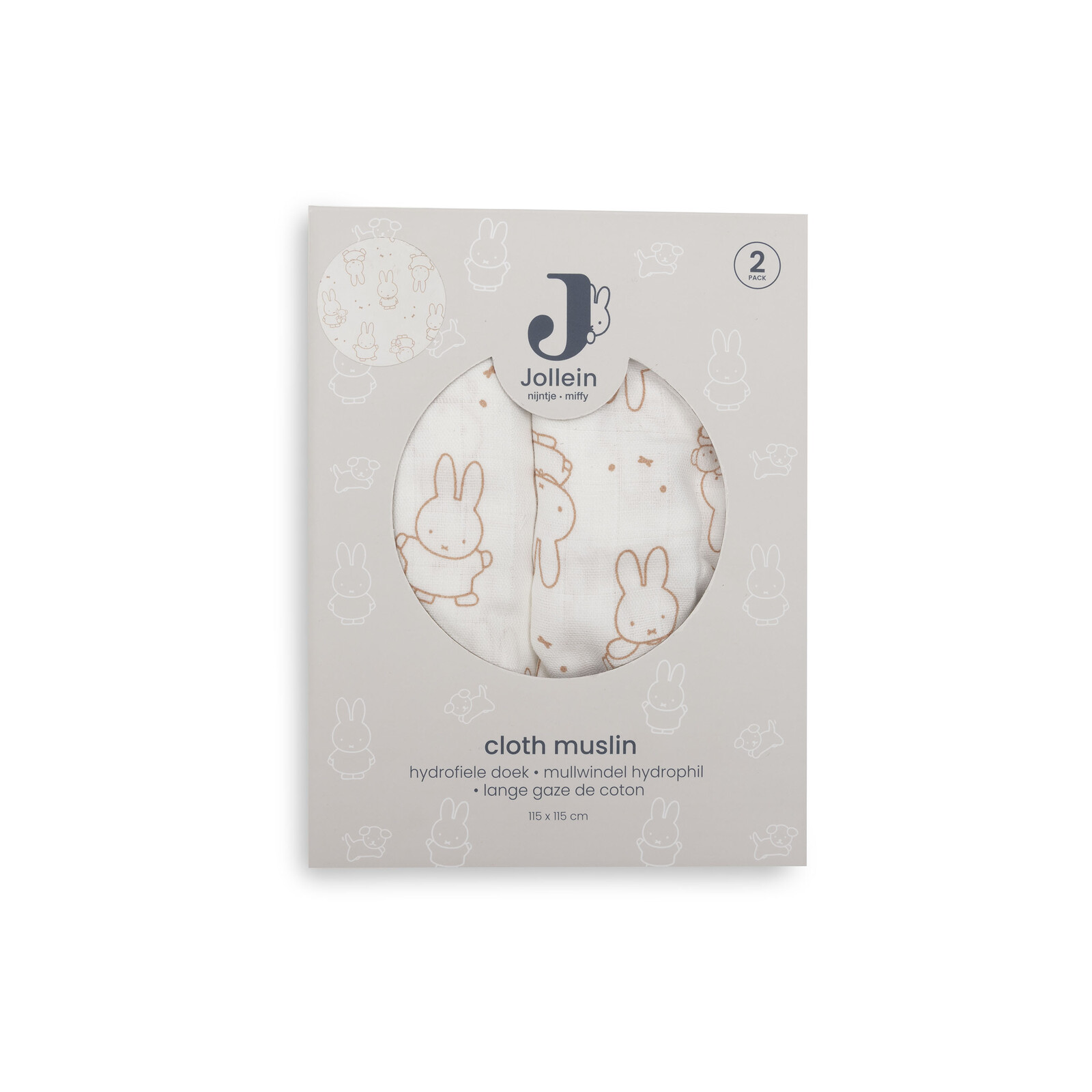 Hydrofiele Doek Large 115x115cm Miffy Moments L.Terra (2p)