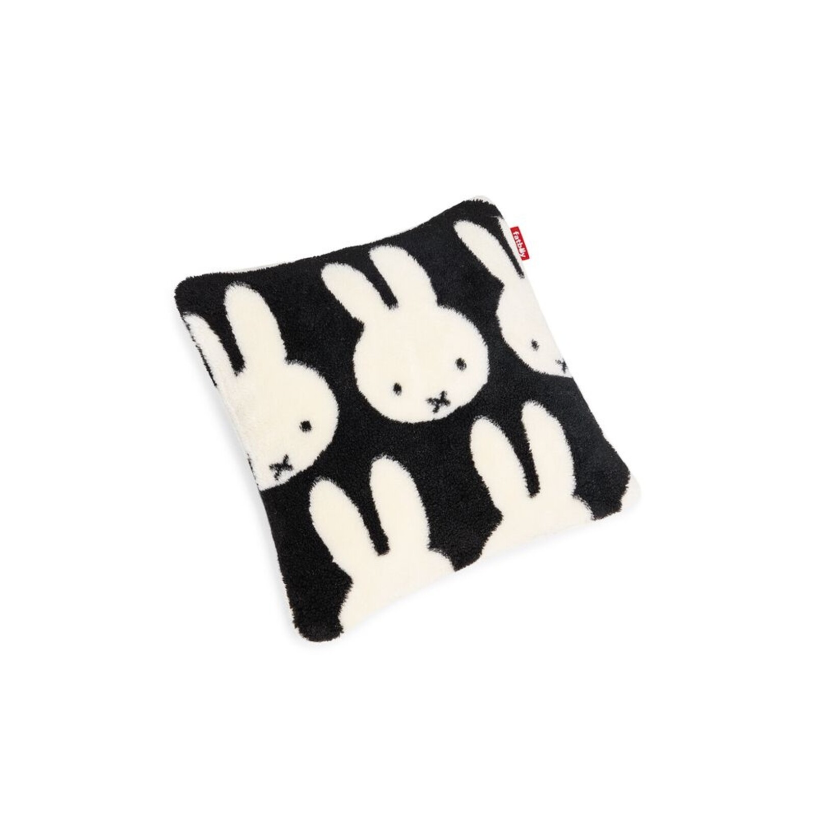 fatboy square pillow teddy miffy b&w