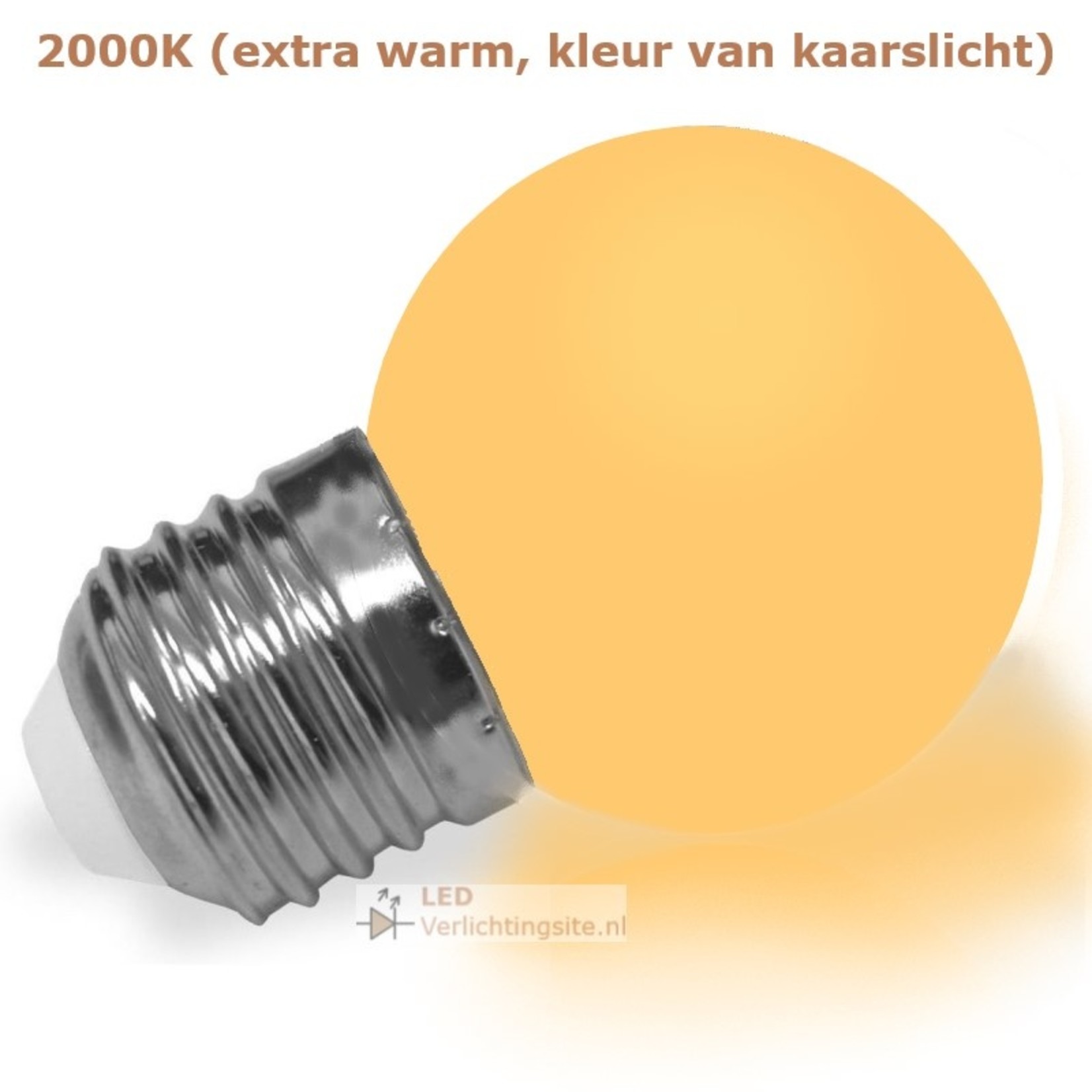 Lumen Feestverlichting led lamp extra warm 2000K in 3 wattages