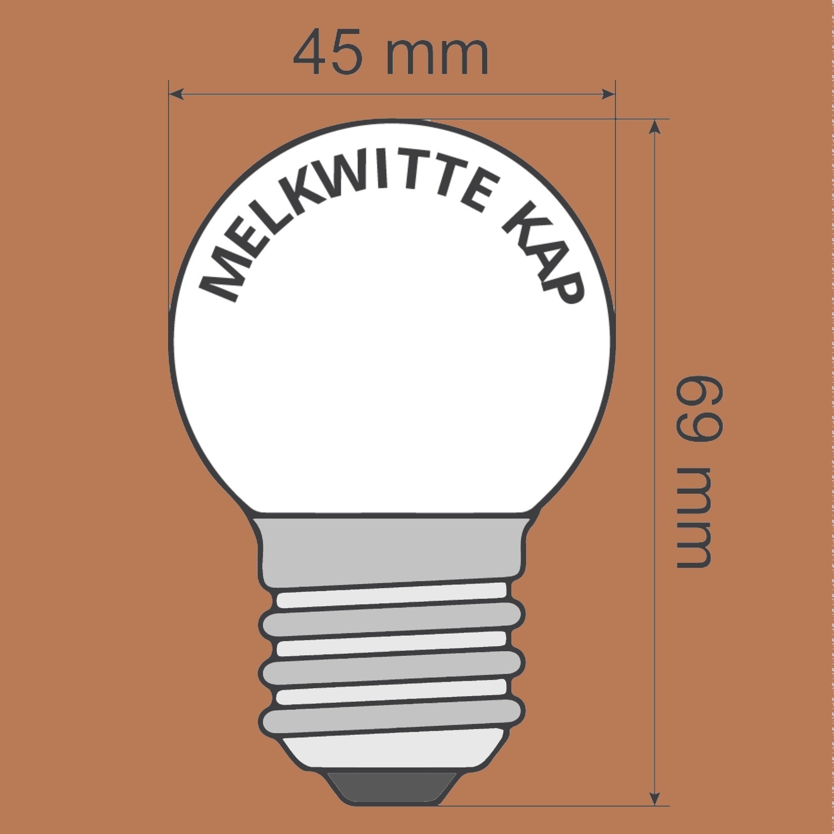 Lumen Feestverlichting led lamp extra warm 2000K in 3 wattages