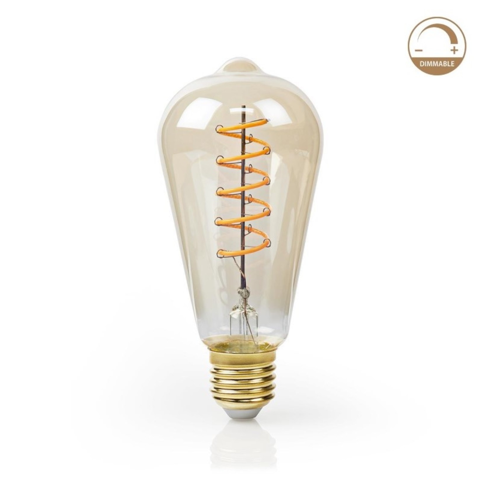 suspensie Groenten Van toepassing zijn Dimbare retro led lamp, model oude kooldraadlamp - LEDverlichtingsite.nl
