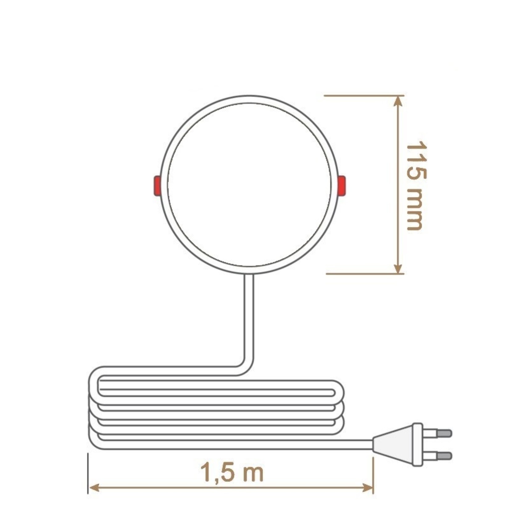 LED Downlight rond - 6 watt-4000K - Ø115mm