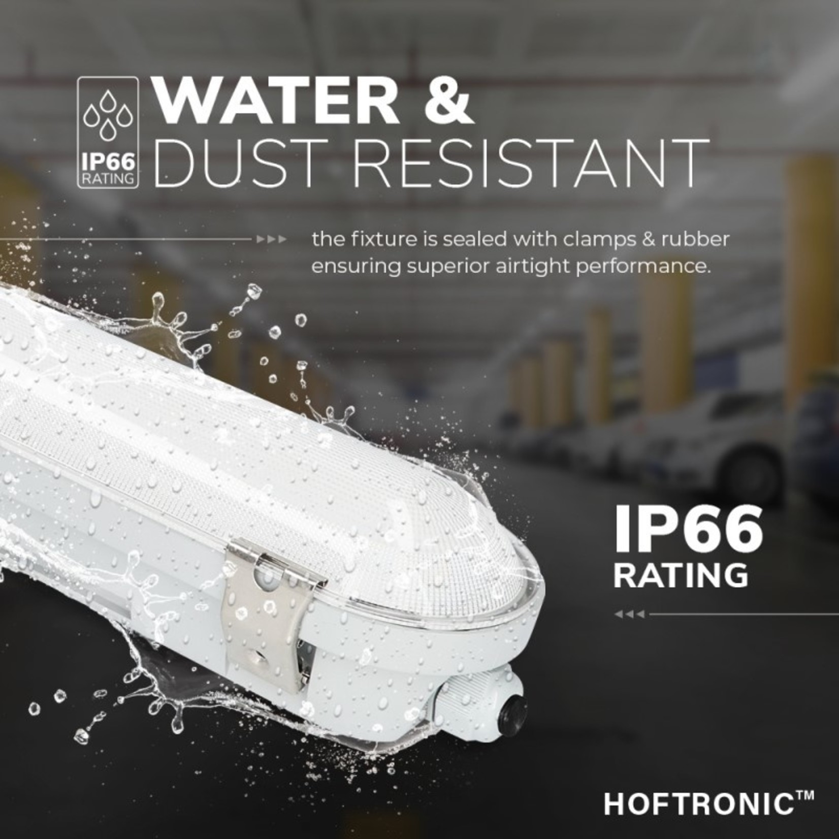 Hoftronic Premium Led armatuur instelbare  kleur en lumen 120cm