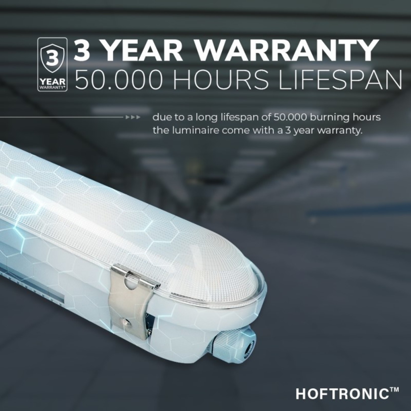 Hoftronic Premium Led armatuur instelbare  kleur en lumen 150cm