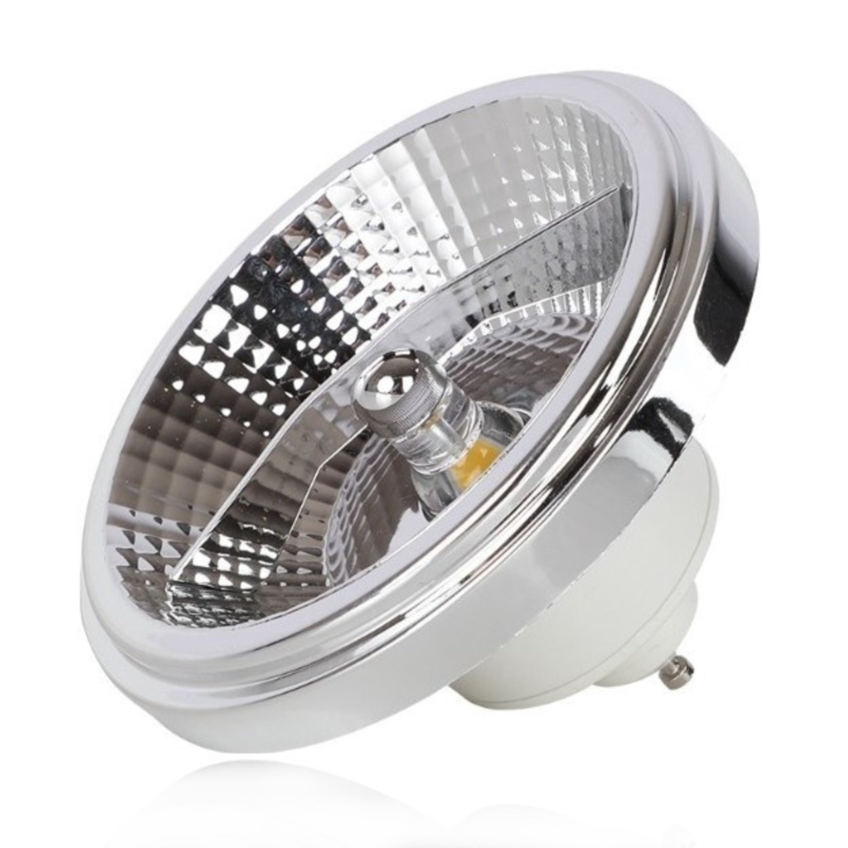 Lumen AR111 dim-to-warm GU10 LED lamp 12W, 3000-2000K, 24°