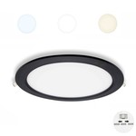 Lumen 18W ronde downlight zwart instelbaar op 3000k, 40000K en 6500K