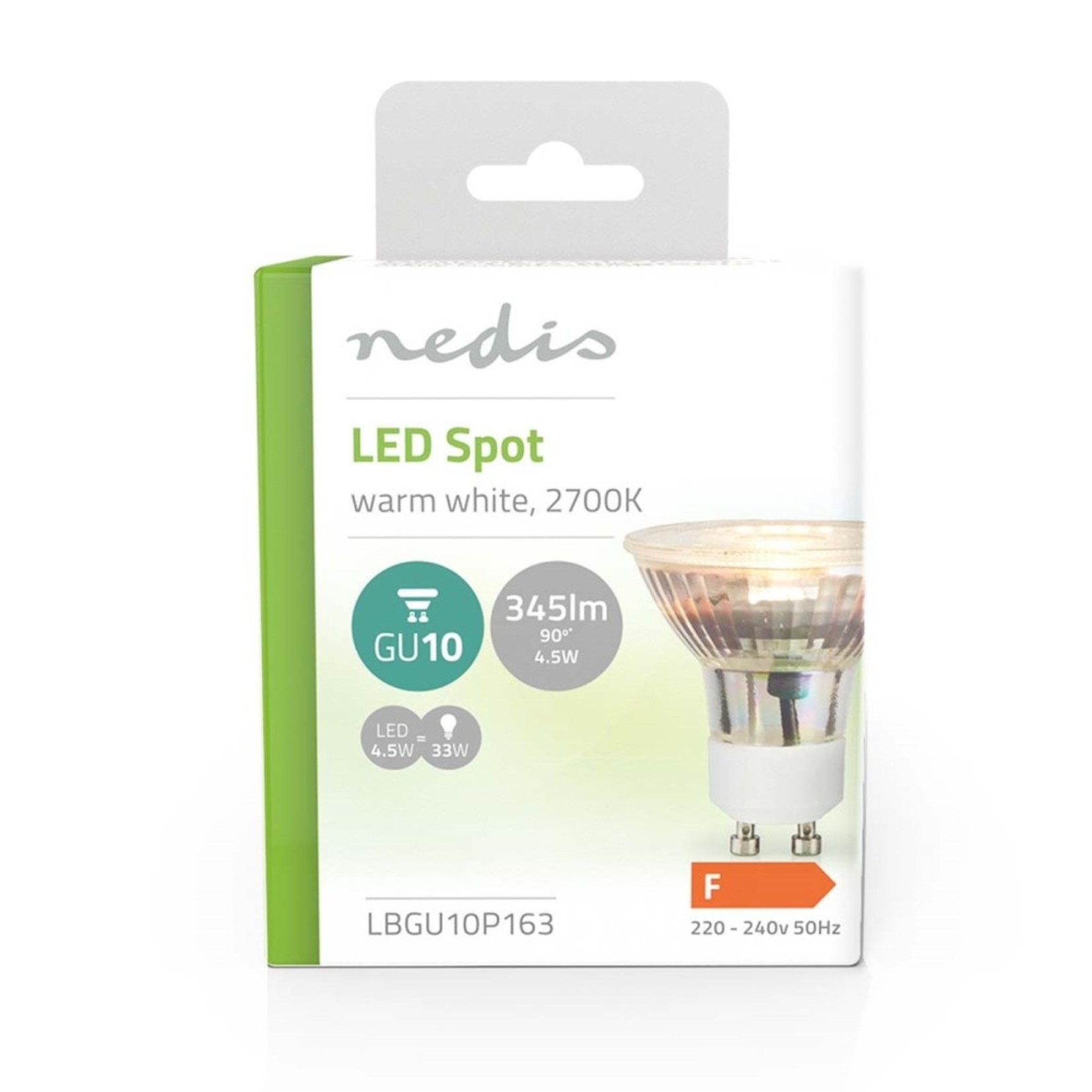 Nedis LED-Lamp GU10 4,5W 2700K 345lm