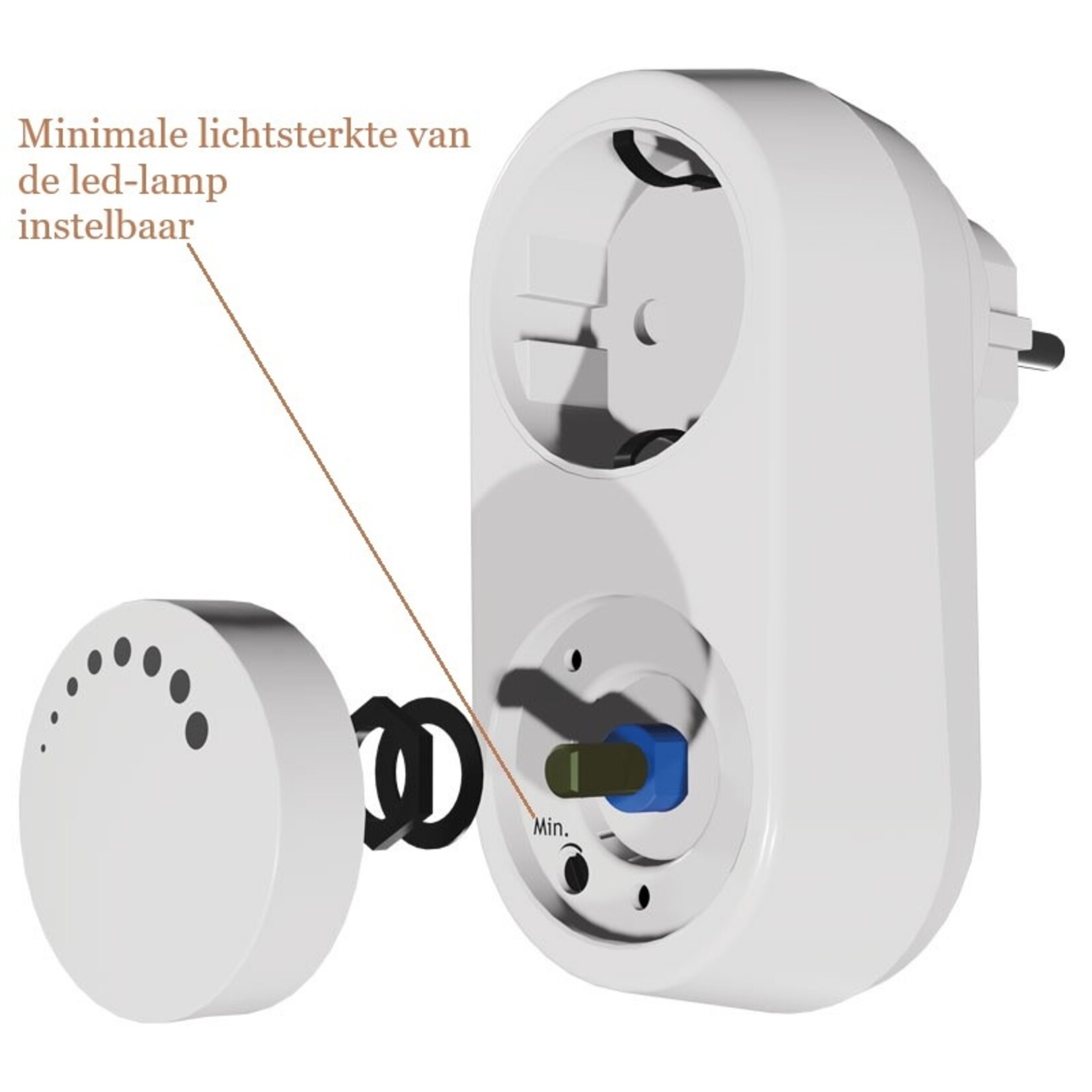 EcoDim Led stekkerdimmer Fase afsnijding (RC)