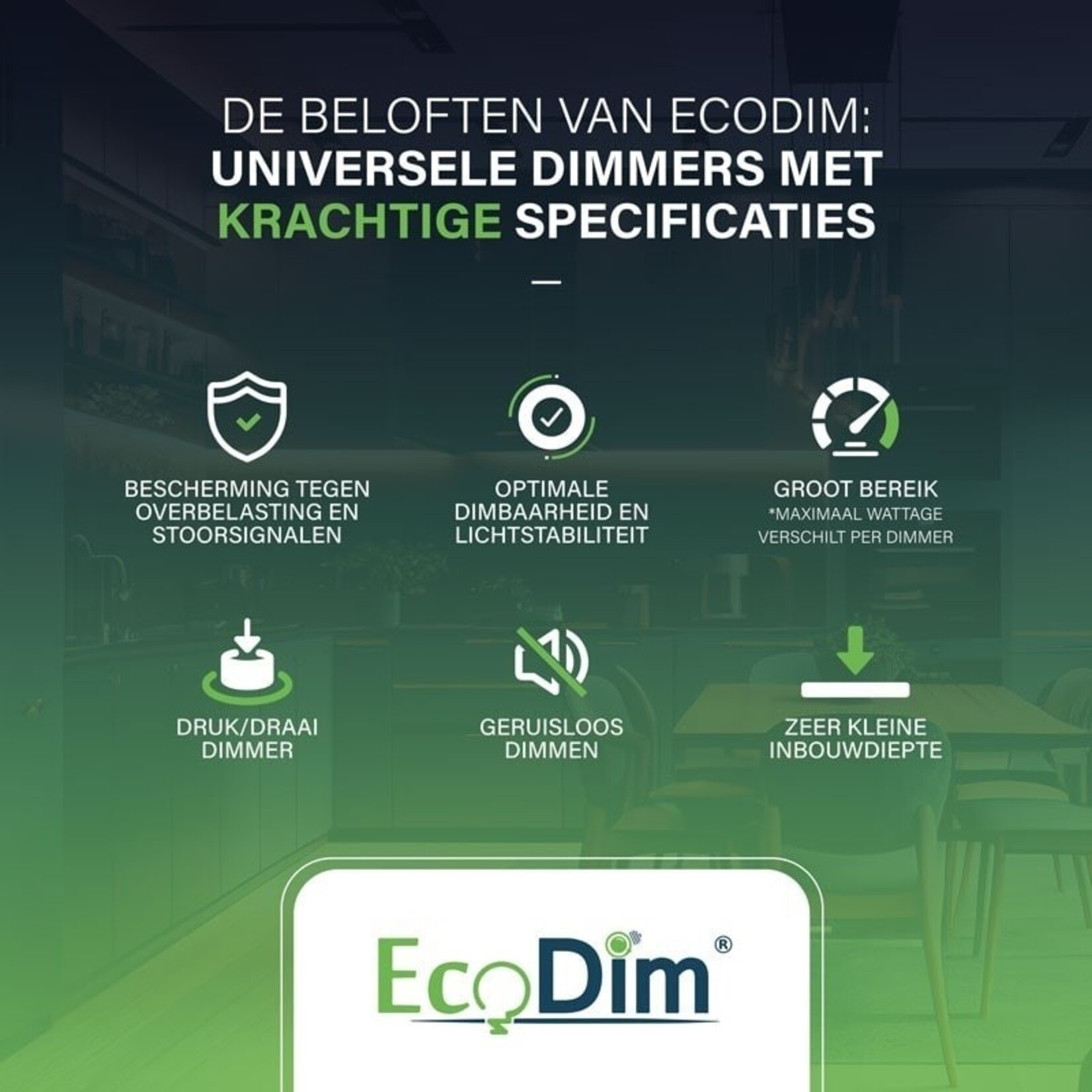 EcoDim Led stekkerdimmer Fase afsnijding (RC)