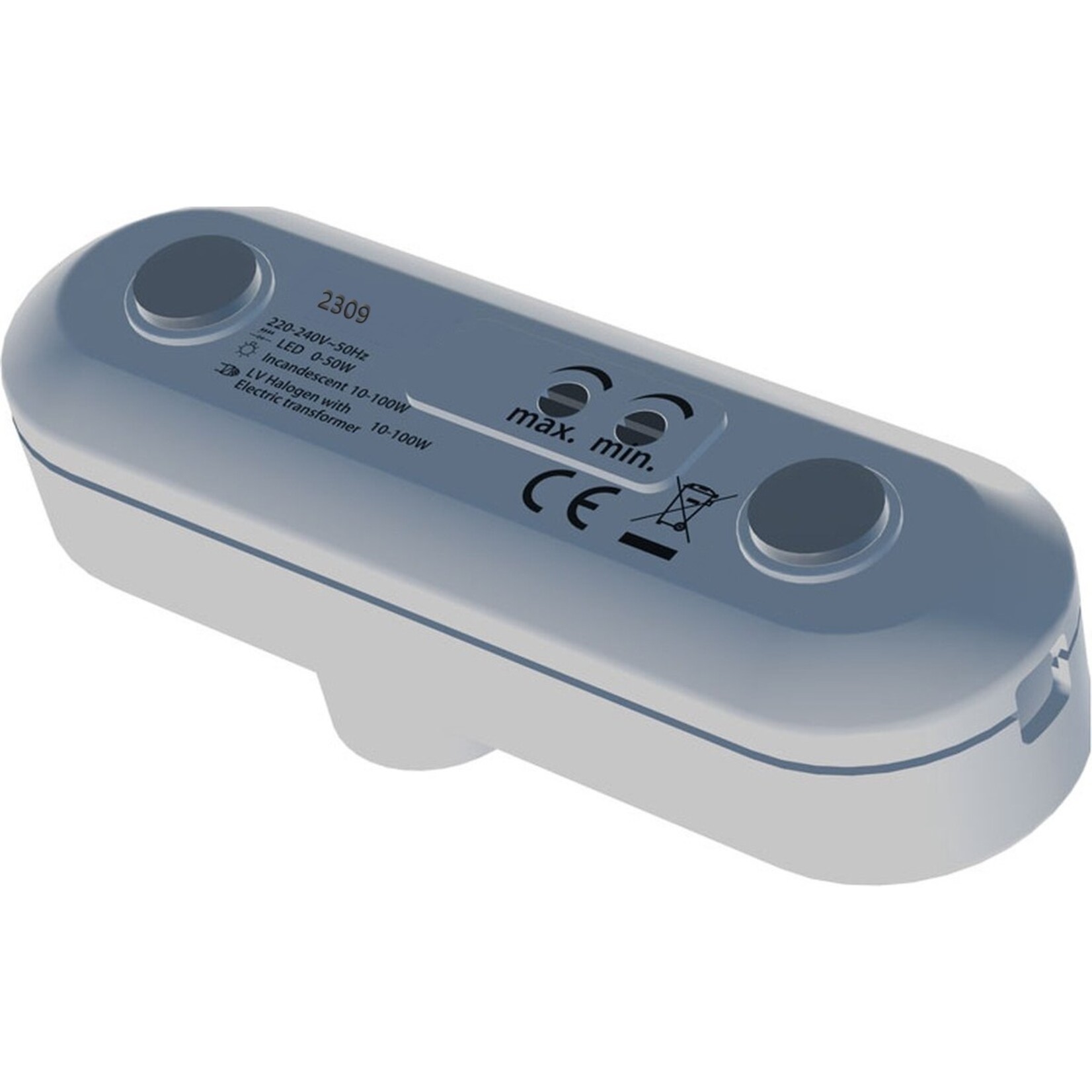 DM Dim Led snoerdimmer 5-10W wit met min-max afstelling