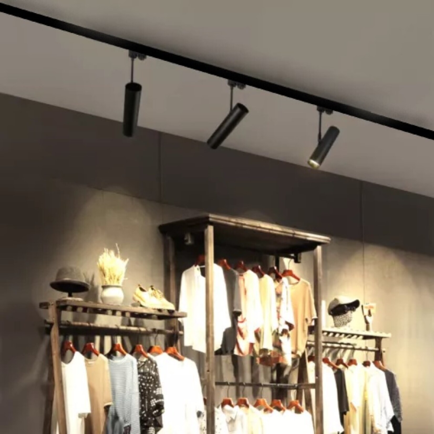 profo 3-Fase rail 100cm in zwart of wit