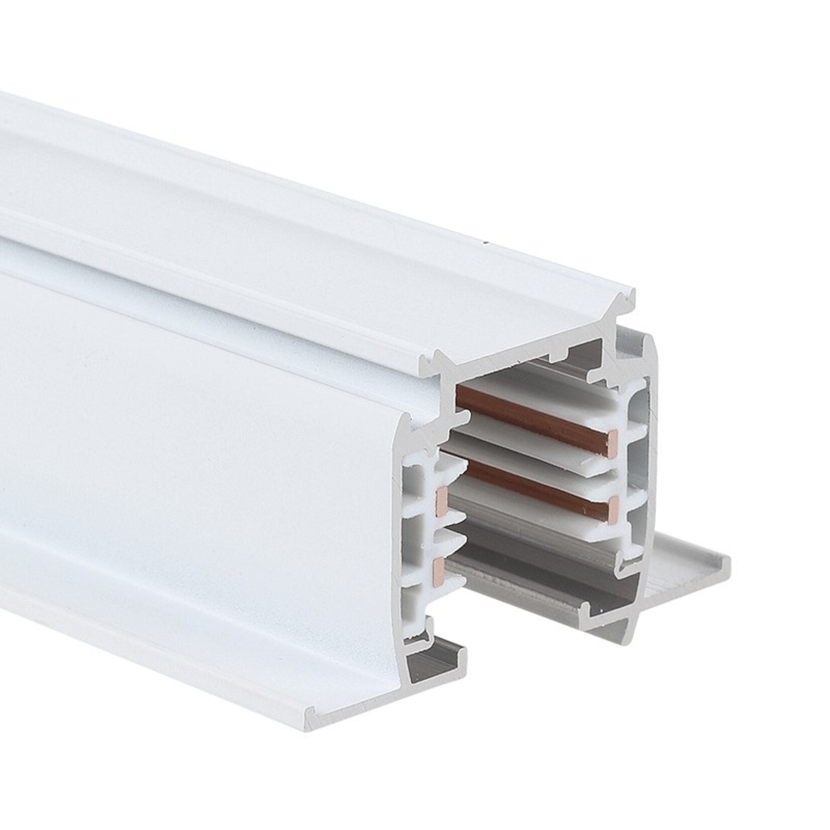 profo Inbouw 3-Fase rail 100cm in zwart of wit