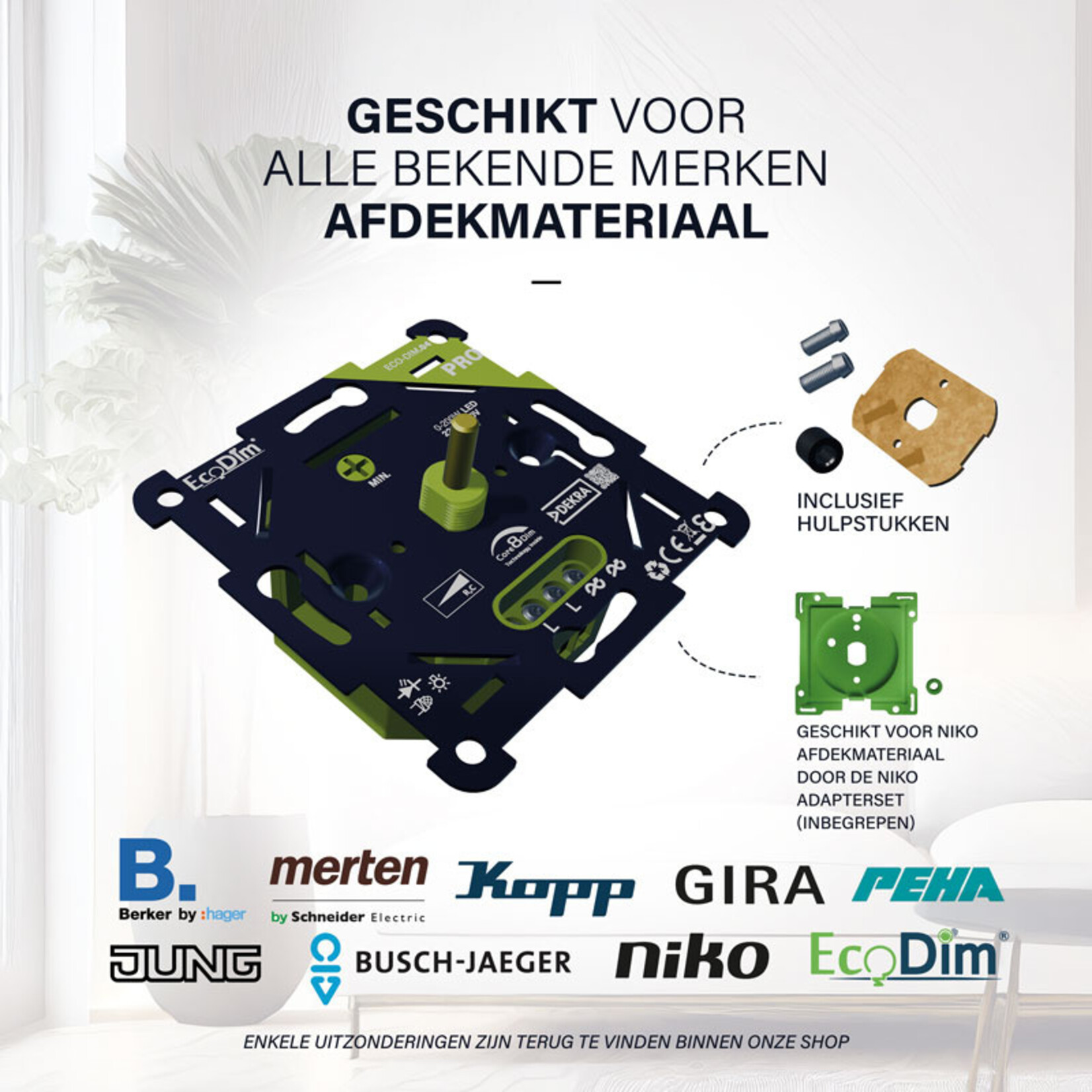 ECODIM.04-PRO Universele LED-Dimmer 0-200W - RC
