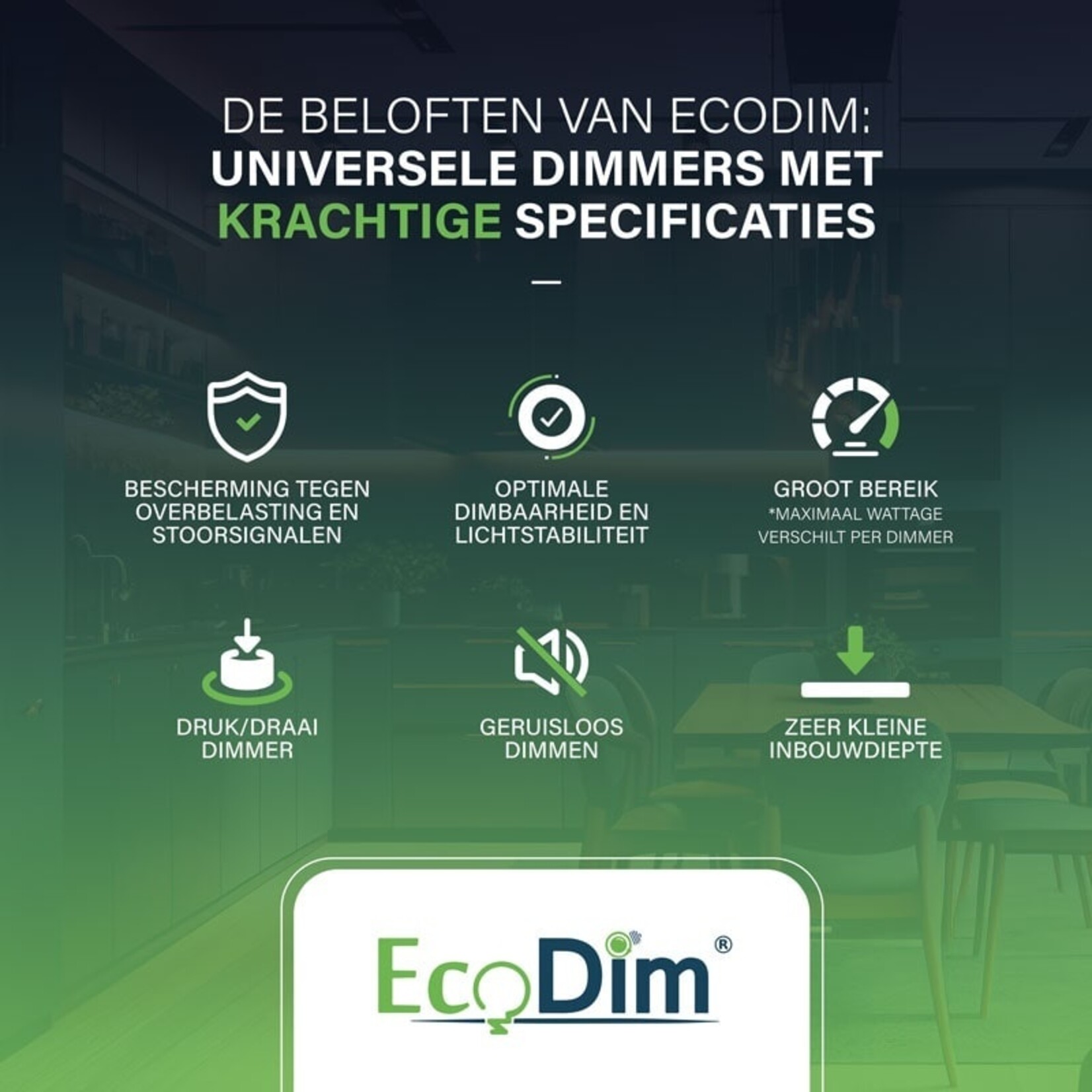 ECODIM.04-PRO Universele LED-Dimmer 0-200W - RC