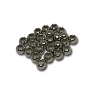 123Paracord Paracord bead nickel round 7X6MM spacer 25 pieces