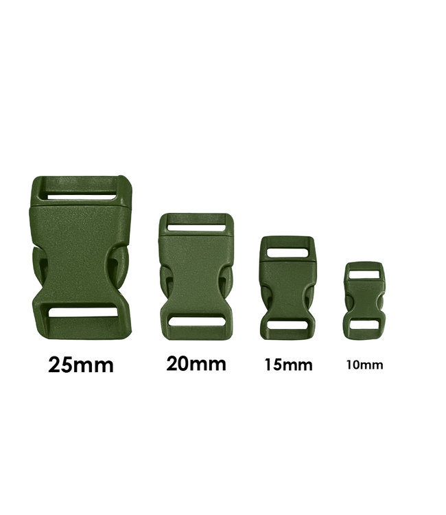 Plastic buckle 20MM Green