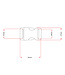 Plastic buckle 20MM Black