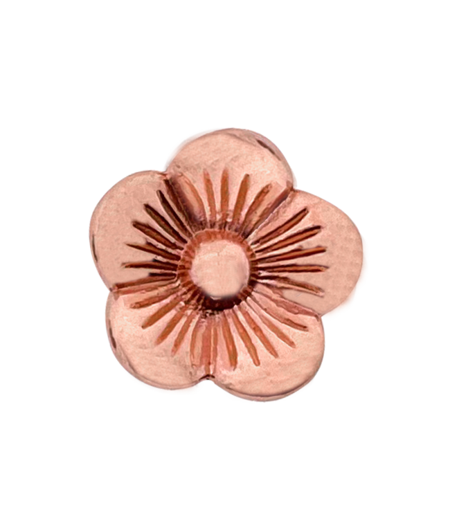 Sliding bead flower Rose gold
