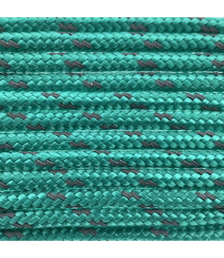 123Paracord Paracord 100 type I Sea Green Reflective