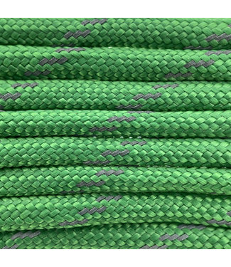 123Paracord Paracord 550 type III Green Reflective
