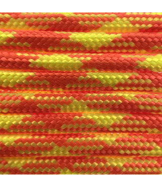 123Paracord Paracord 550 type III Lumberjack Orange / Yellow Neon