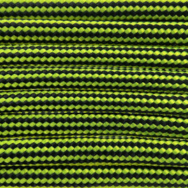 123Paracord Paracord 550 type III Neon Yellow / Black Stripes