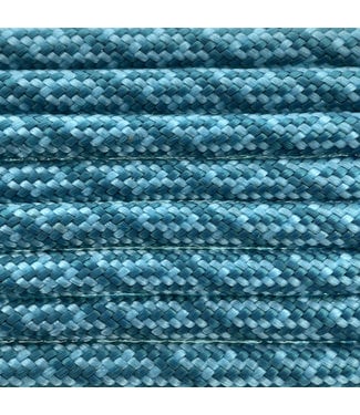 123Paracord Paracord 550 type III Neon Turquoise / Teal Helix DNA