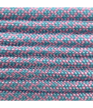 123Paracord Paracord 550 type III Rose Pink / Turquoise Diamond