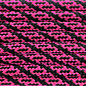 123Paracord Paracord 550 type III Ultra Neon Pink / Black Helix DNA