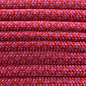 123Paracord Paracord 550 type III Imperial Red / Fuchsia Diamond