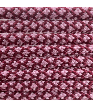 123Paracord Paracord 550 type III Burgundy / Lavender Pink Diamond