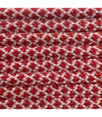 123Paracord Paracord 550 type III Cream / Imperial Red Diamond