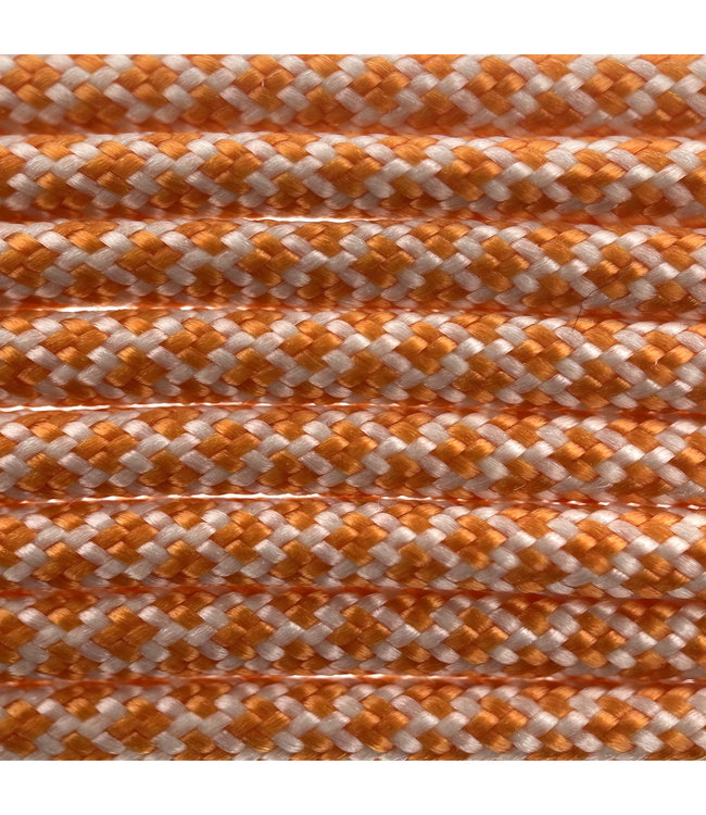 Paracord 550 type III Cream / International Orange Diamond