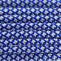 123Paracord Paracord 550 type III Electric Blue / Zilver Grey Diamond