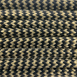 123Paracord Paracord 550 type III Gold / Black Shockwave