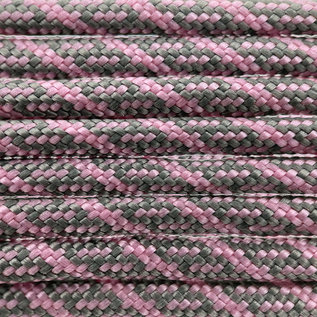 123Paracord Paracord 550 type III Charcoal Grey / Pink Lavender Helix DNA