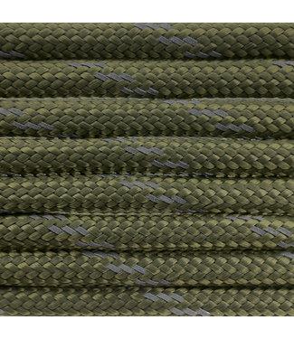 123Paracord Paracord 550 type III Goldgreen Reflective