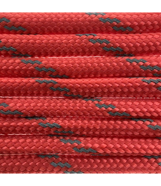 123Paracord Paracord 550 type III Simply Red Reflective