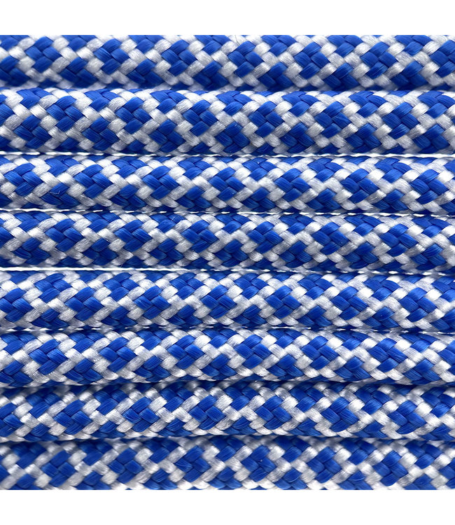 Paracord 550 type III White / Royal Blue Diamond