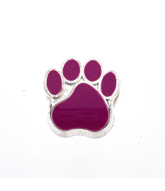 123Paracord Bead paw Plum