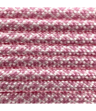 123Paracord Paracord 550 type III White / Lavender Pink Diamond