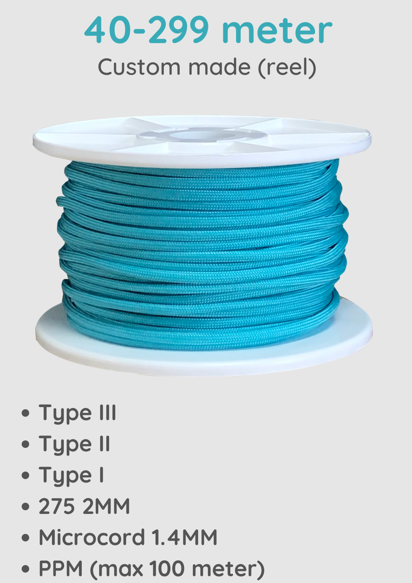 Buy Paracord 275 2MM Greece Blue from the expert - 123Paracord