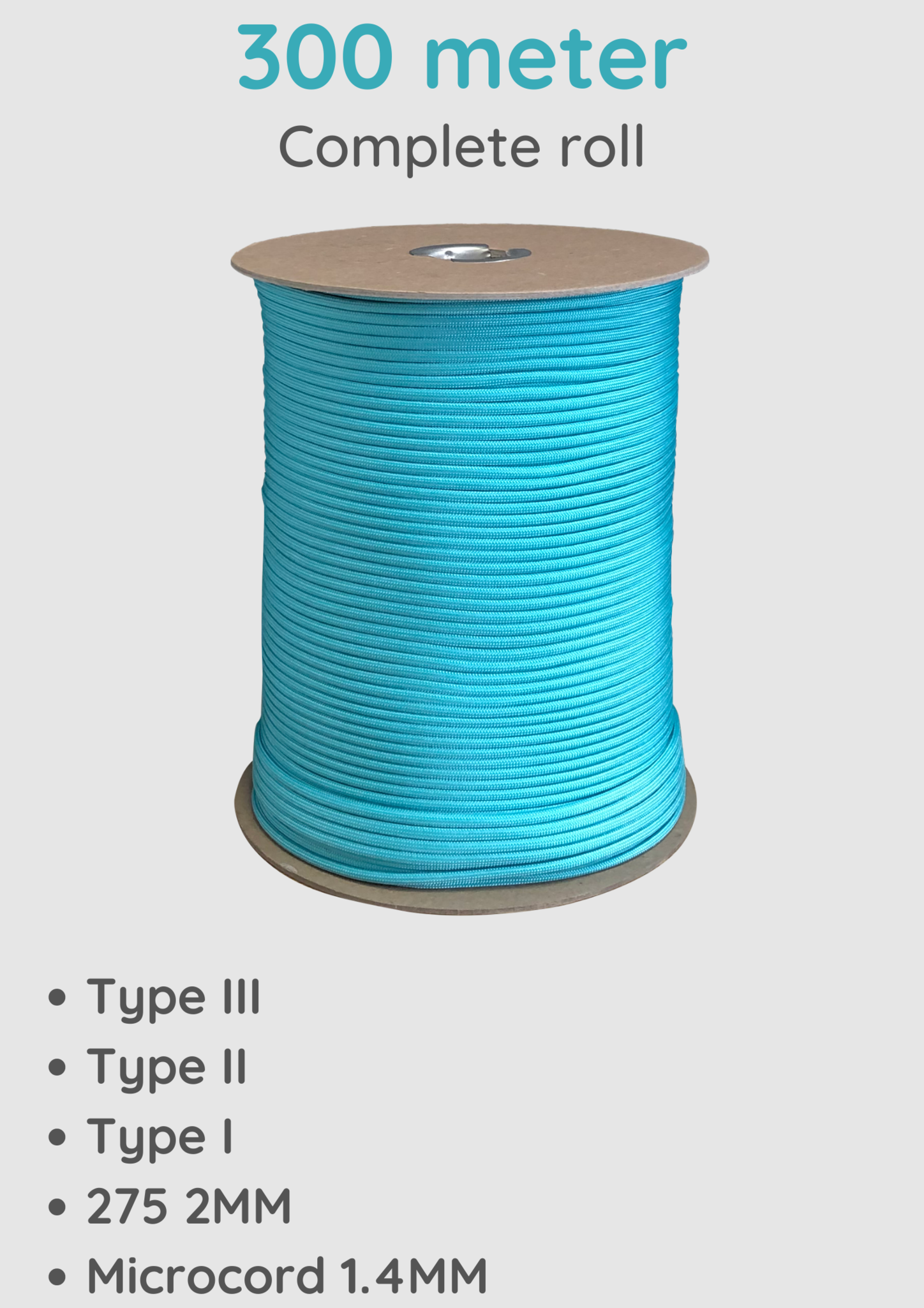 15M-30M Micro Cord Paracord Flechtkordel 2mm Fallschirmleine