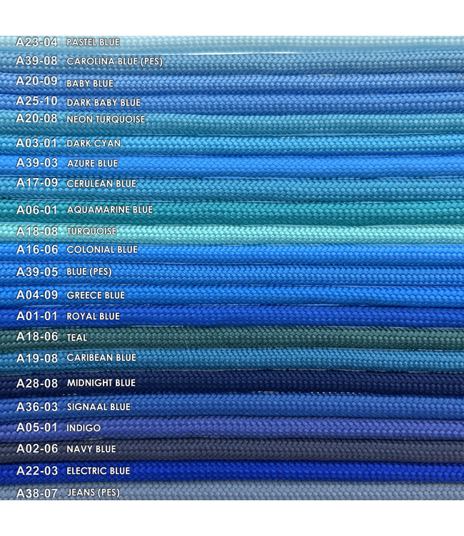 Paracord 550 type III Carolina Blue (PES)