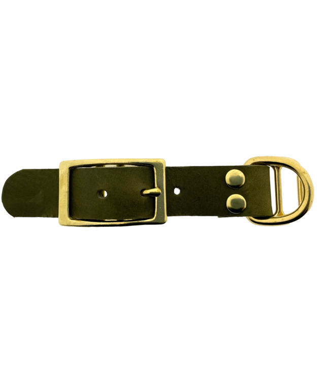 Pull-up leather adapter 25MM Olive/Brass